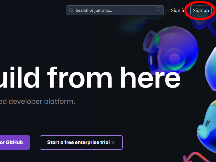 Sign up for GitHub account