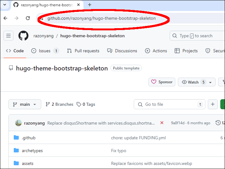 hugo-theme-bootstrap-skeleton